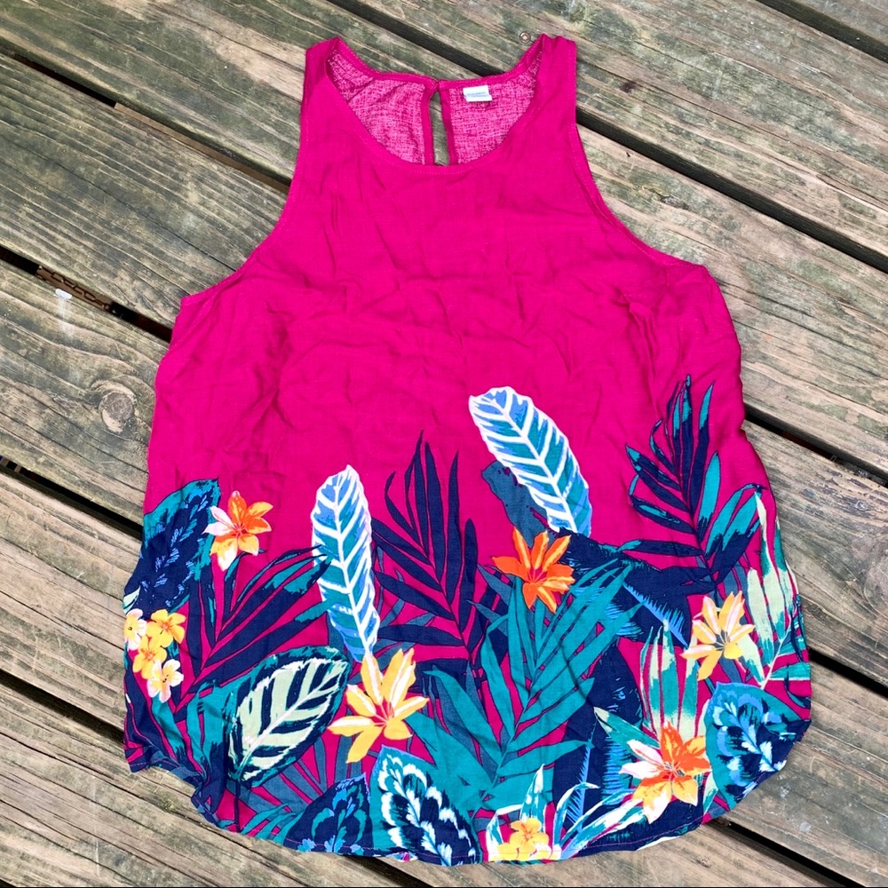 Old Navy Floral Sleeveless Blouse